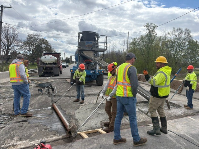 Beaver Road Bridge Deck Pour